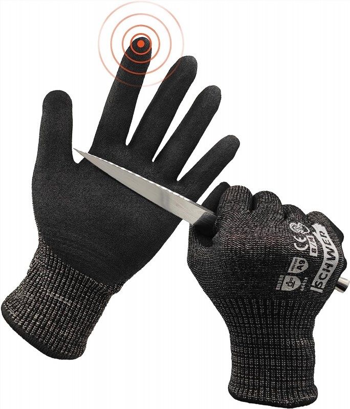 Schwer ANSI A9 Cut Resistant Gloves, Stainless Steel Mesh Metal