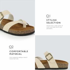 img 2 attached to Stylish Thong Strap Sandals With Buckle Detail For Women By DailyShoes