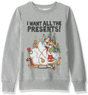 👚 girls' active dr seuss christmas sweatshirt presents clothing логотип