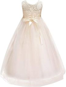 img 3 attached to Vintage Bridesmaid Dress for Girls 👗 13 14T - Dresses for Girls' Clothing