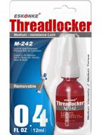 🔐 blue threadlocker m-242: medium strength 0.4 oz (12 ml) - lock tight & seal fasteners anaerobic curing metal glue logo