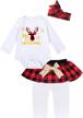 my first christmas outfit set for baby girls with long sleeve bodysuit logo