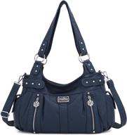 angelkiss handbags multiple pockets shoulder women's handbags & wallets : hobo bags логотип
