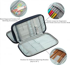 img 4 attached to QZLKNIT Knitting Organizer Circular Accessories Knitting & Crochet