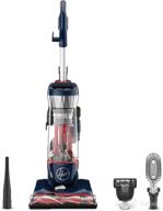 🐾 hoover maxlife pet max complete bagless upright vacuum cleaner for carpet and hard floors, uh74110 in blue pearl logo