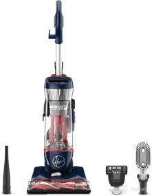 img 4 attached to 🐾 Hoover MAXLife Pet Max Complete Bagless Upright Vacuum Cleaner for Carpet and Hard Floors, UH74110 in Blue Pearl