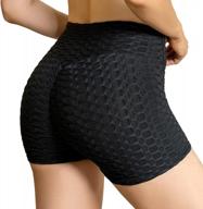 shape up with everbellus women's high waisted butt lifting running shorts for fashionable gym workouts logo