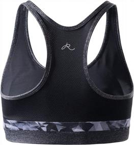 img 2 attached to RION Active Women'S Racerback Sports Bra Medium Impact With Removable Pads