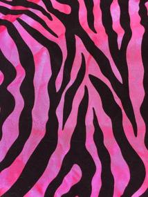 img 2 attached to OctoRose Taffeta Zebra Printing Швейные ткани, заказ по ярдам (тафта-розовая-зебра, образец образца)