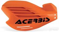 acerbis x-force handguards - flo orange logo