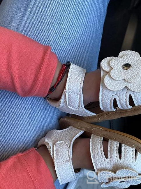 img 1 attached to 👟 Miamooi Sandals: Stylish Bowknot Leather Boys' Shoes for Comfortable Toddler Sandals review by Ron Thomas