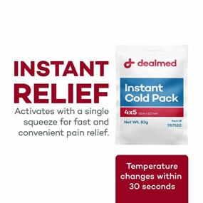 img 2 attached to Instant Relief For Injuries: Dealmed Pack Of 3 Disposable Cold Packs - Single Squeeze Activation, No Refrigeration Needed