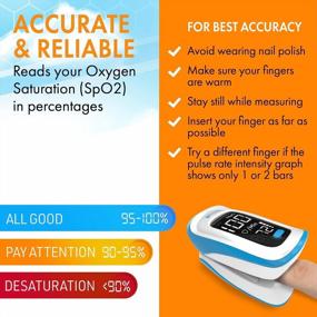 img 1 attached to Get Accurate Blood Oxygen Monitoring Anytime With IPROVEN Fingertip Pulse Oximeter – Includes Heart Rate Detection And Handy Accessories