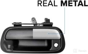 img 3 attached to 🚀 Upgraded Black Metal Tailgate Handle with Backup Camera for Toyota Tundra (2000-2006) - Master Tailgaters Replacement