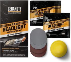 img 2 attached to 🔆 CERAKOTE Ceramic Headlight Restoration Kit: Lasting Results for Your Vehicle Ownership - Effortless 3-Step Solution, No Power Tools Needed