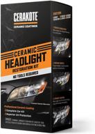 🔆 cerakote ceramic headlight restoration kit: lasting results for your vehicle ownership - effortless 3-step solution, no power tools needed логотип