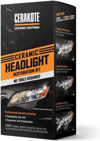 img 4 attached to 🔆 CERAKOTE Ceramic Headlight Restoration Kit: Lasting Results for Your Vehicle Ownership - Effortless 3-Step Solution, No Power Tools Needed