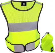 hivisible reflective vest: safety gear for men & women - night running, biking, walking. логотип
