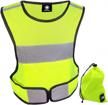 hivisible reflective vest: safety gear for men & women - night running, biking, walking. logo