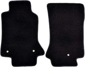 img 4 attached to 🚗 1997-2004 Chevy Corvette Floor Mats - Jet Black Front Nylon Carpet by IKON MOTORSPORTS, 1998-2003 Models