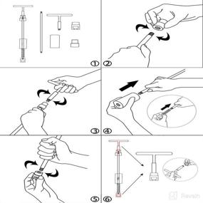 img 2 attached to Efficient HiYi Paintless Dent Removal Tool: 2-in-1 Slide Hammer Hand Puller Kit | Stainless Steel, 24 Glue Tabs Included