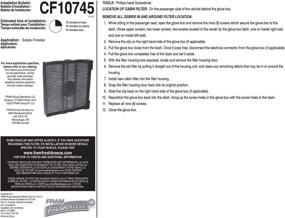 img 1 attached to 🚗 FRAM Fresh Breeze Cabin Air Filter Replacement with Arm and Hammer Baking Soda - Easy Install for Subaru Vehicles - CF10745 - Improve Your Car's Passenger Compartment Air Quality