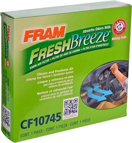 img 2 attached to 🚗 FRAM Fresh Breeze Cabin Air Filter Replacement with Arm and Hammer Baking Soda - Easy Install for Subaru Vehicles - CF10745 - Improve Your Car's Passenger Compartment Air Quality