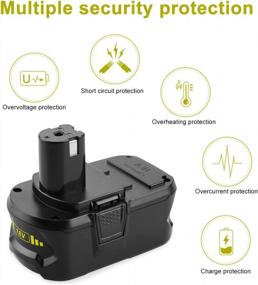 img 2 attached to Power Up Your Ryobi Tools With Energup 2Pack 6.0Ah P108 18V Lithium Battery And Dual Chemistry Charger