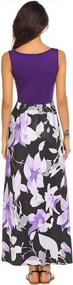 img 1 attached to Stylish Summer Maxi Dress: Bluetime Women'S Boho Sleeveless Floral Print Tank (S-3XL)