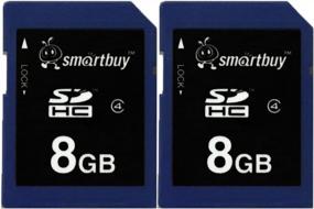 img 2 attached to Smart Buy Карта флэш-памяти SDHC Class 4 SD HC Secure Digital C4 Fast Speed ​​For Camera (8GB (2-Pack))