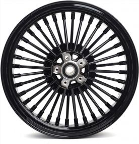 img 4 attached to TARAZON 16X3.5 Fat Spoke Tubeless Front Wheel Rim For Harley Touring Bagger 1984-2008 Road King Street Glide Road Glide Ultra Limited Softail