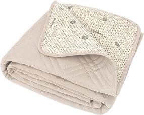 img 4 attached to 🐶 Waterproof Dog Blanket Furniture Cover Protector by PetAmi: Quilted Anti-Slip Pet Blanket for Couch, Sofa, and Bed | Suitable for Dogs, Cats | Water-Resistant, Soft, and Large Puppy Blanket | Quilted Design, Washable | Size: 52 x 82 Inches | Color: Beige