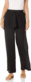 img 2 attached to Chic And Stylish: A. Byer Women'S Wide-Leg Paperbag Pants For Effortless Fashion