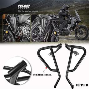 img 4 attached to 🛡️ Enhance Your CB500X: High-Quality Steel Highway Crash Bar for Added Protection (Upper Crash Bar)