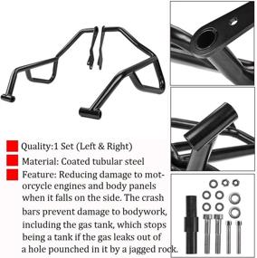 img 1 attached to 🛡️ Enhance Your CB500X: High-Quality Steel Highway Crash Bar for Added Protection (Upper Crash Bar)