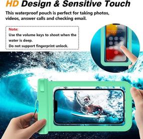 img 1 attached to 📱 [2-Pack] Universal Waterproof Phone Pouch - Up to 7" - IPX8 Waterproof Phone Case Bag for iPhone 13 Pro Max/12/11/XR/X/SE/8/7, Galaxy S22/S21, Note 20, Pixel/OnePlus - Perfect for Vacation Swimming