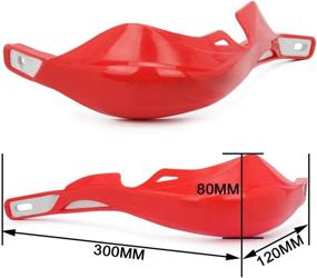 img 2 attached to 🔴 Red Aluminum Handguard 7/8" Hand Guard for CRF50 CR80 CR85 CRF110 CR125R CR250R CR500R CRF150R CRF150F Motorcycle Dirt Bike Pit Bike