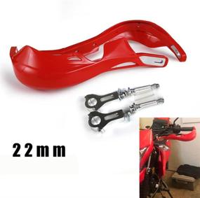 img 4 attached to 🔴 Red Aluminum Handguard 7/8" Hand Guard for CRF50 CR80 CR85 CRF110 CR125R CR250R CR500R CRF150R CRF150F Motorcycle Dirt Bike Pit Bike