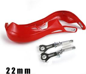 img 3 attached to 🔴 Red Aluminum Handguard 7/8" Hand Guard for CRF50 CR80 CR85 CRF110 CR125R CR250R CR500R CRF150R CRF150F Motorcycle Dirt Bike Pit Bike