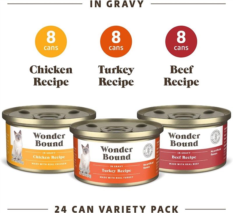 Amazon Brand Wonder Bound Wet Cat Food with Gravy 3