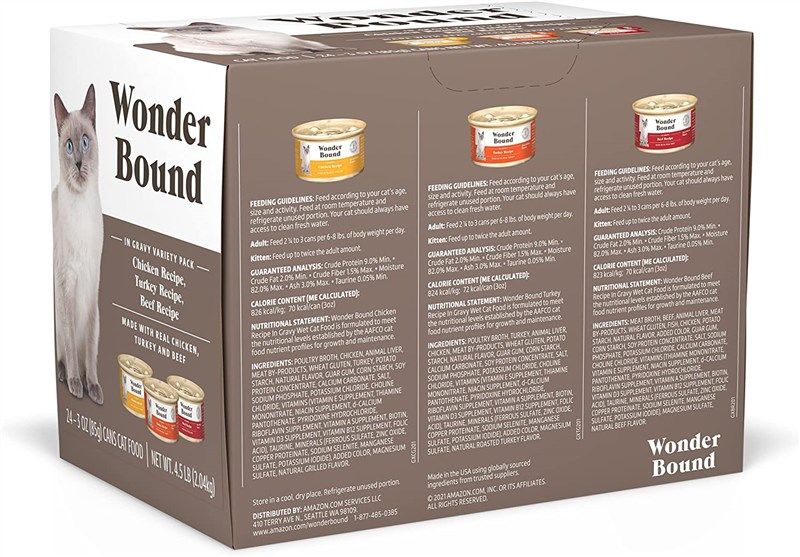 Amazon Brand Wonder Bound Wet Cat Food with Gravy 3