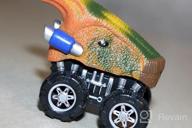 img 1 attached to 8 Pack Pull Back Dinosaur Toy Cars For Boys Age 3-5 - Vdealen Dino Toys & Games With T-Rex review by Bill Garczynski
