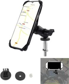 img 4 attached to GUAIMI Motorcycle Phone Mount & Action Cam Holder for Kawasaki Ninja 650 (2017-2020), Ninja 1000 (2011-2020), GTR 1400 (2006-2020), Ninja H2SX (2018-2020), Z1000SX (2011-2020)