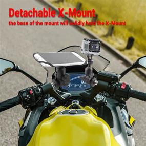 img 1 attached to GUAIMI Motorcycle Phone Mount & Action Cam Holder for Kawasaki Ninja 650 (2017-2020), Ninja 1000 (2011-2020), GTR 1400 (2006-2020), Ninja H2SX (2018-2020), Z1000SX (2011-2020)