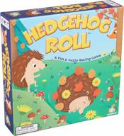 hedgehog roll board game by gamewright - fun & fuzzy racing fun! logo