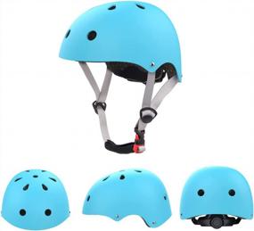 img 3 attached to Adjustable Toddler To Youth Helmet And Protective Gear Set With Knee, Elbow, And Wrist Guards For Skateboarding, Cycling, Skating, Scootering, And Roller Skating (2-8 Years)