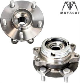 img 3 attached to 🔩 MAYASAF HA590125x2: AWD Only w/ABS Front Wheel Hub Bearing Assembly, 5 Lugs w/ABS - Fit Infiniti AWD Models EX35/G35/M35/G37/FX45/FX50 [2 Pack]