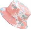 women's reversible bucket hat w/ flower embroidery - maxnova unisex sun cap for travel & outdoor use logo