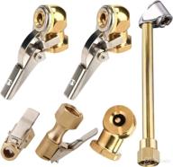 🔧 aulufft 1/4 inch air chuck set fnpt dual head - open & closed flow chucks for pressure gauge, compressor accessories: 6pcs логотип