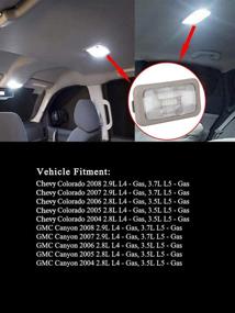 img 3 attached to 🚙 Chevy Colorado GMC Canyon 2004-2008 Interior Dome Lamp Light Lens with Bulb & Housing - Replacement for 2.8L 2.9L 3.5L 3.7L - Part Numbers: 15126553 15191866 15114473